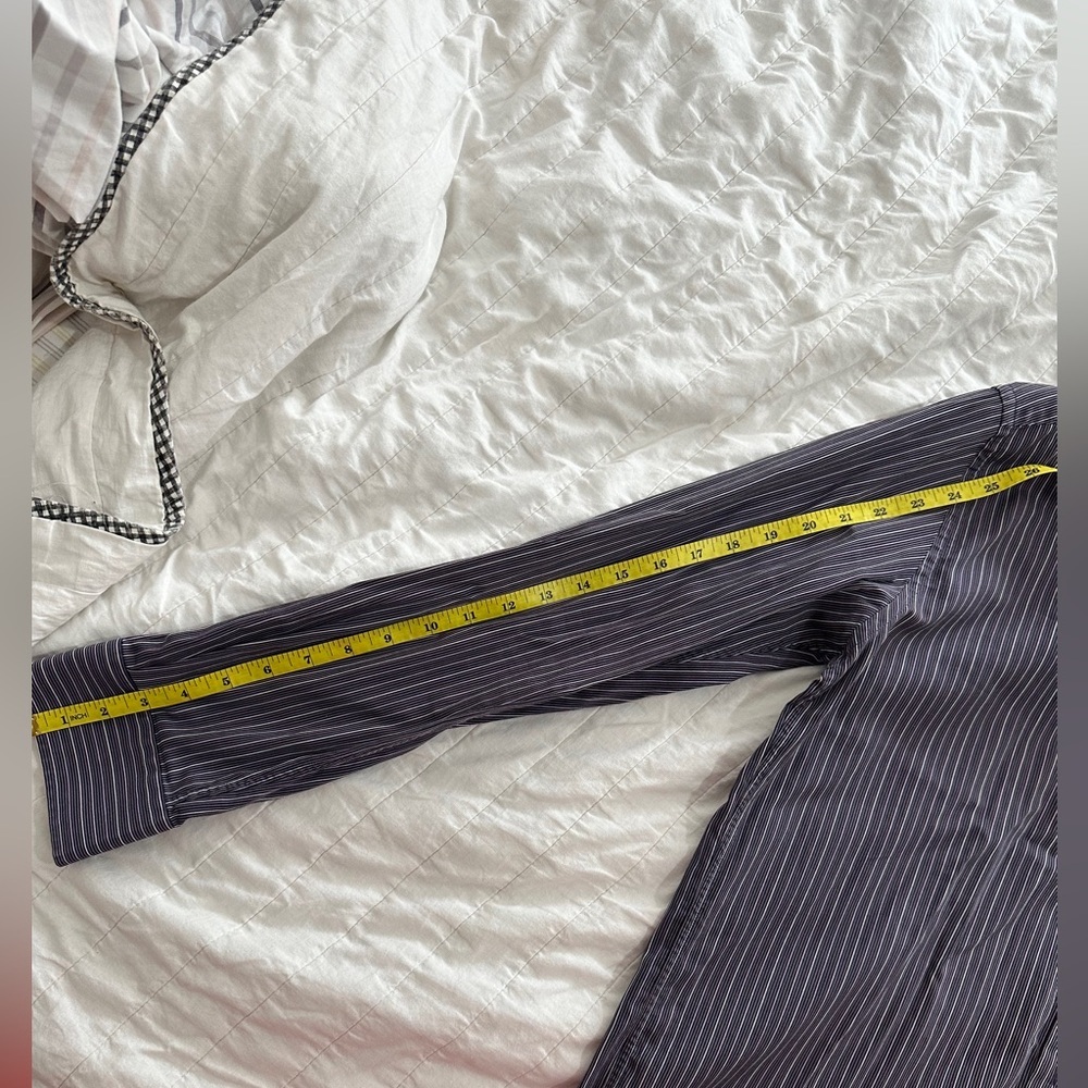 Givenchy Mens Medium Button Down Purple Stripe Sh… - image 5